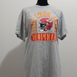Gray Super Bowl Champions Graphic Tee